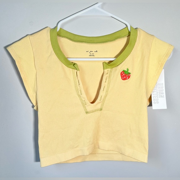 NWT Urban Outfitters Out From Under Strawberry Top Strawberry | Size: Medium - Picture 2 of 8